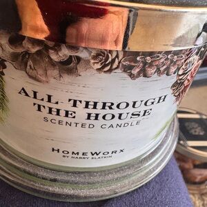 HomeWorx 'All Through The House' Scented Candle - Cream & Green